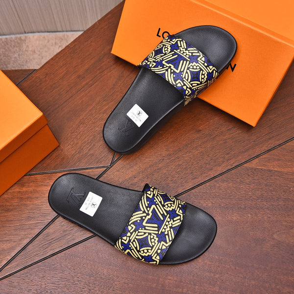 LV MULE SANDAL YELLOW MIX PURPLE CALFSKIN