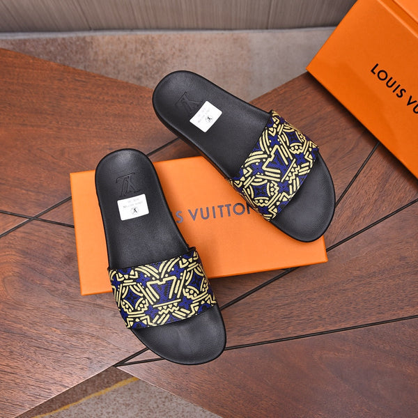 LV MULE SANDAL YELLOW MIX PURPLE CALFSKIN