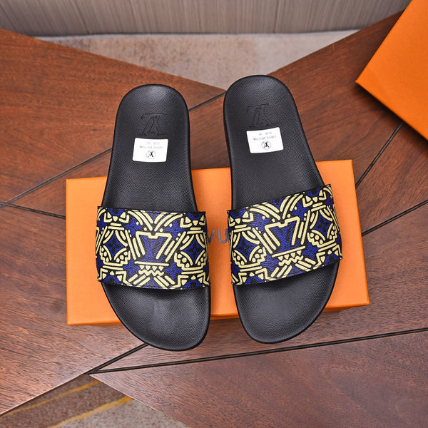 LV MULE SANDAL YELLOW MIX PURPLE CALFSKIN