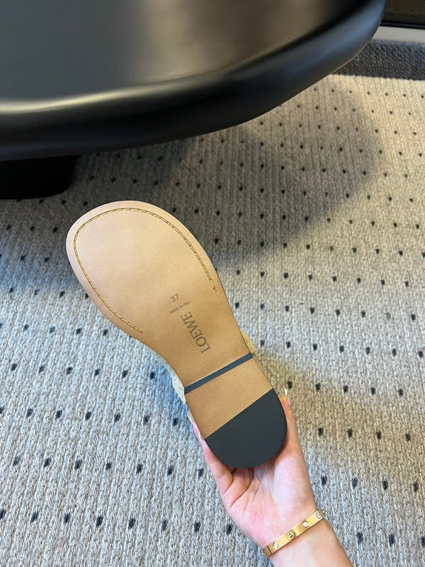 Loewe knight boots beige suede cowhide 478449