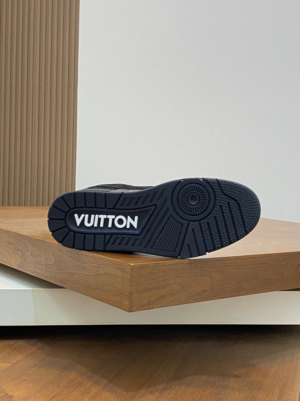 AIR TRAINER IN BLACK DAMIER CALFSKIN