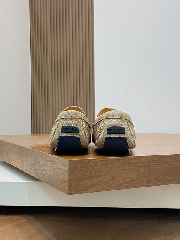 LV LOAFER IN DARK CREAM WRINKLE CALFSKIN