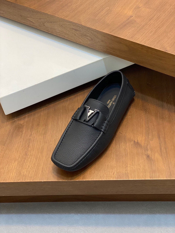 LV LOAFER IN BLACK WRINKLE CALFSKIN