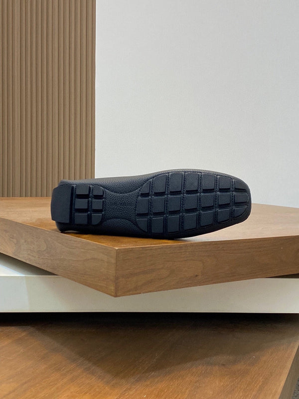 LV LOAFER IN BLACK WRINKLE CALFSKIN