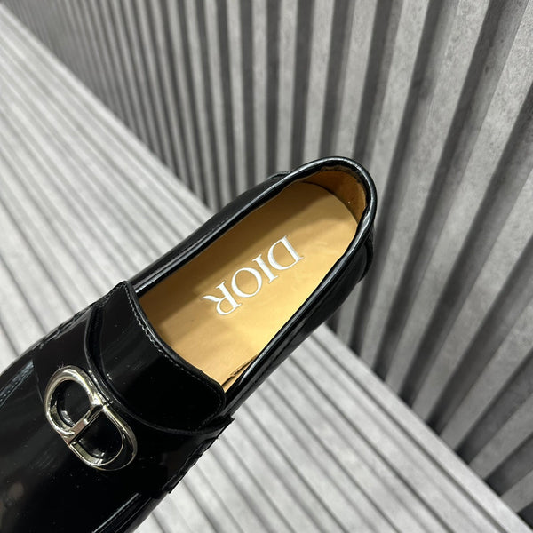 CD SYMBOL GRANVILLE LOAFER GLOSSY BLACK CALFSKIN