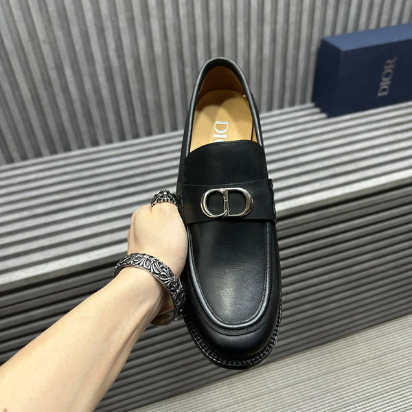 CD SYMBOL GRANVILLE LOAFER BLACK CALFSKIN