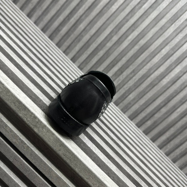 CD SYMBOL GRANVILLE LOAFER BLACK MONOGRAM JACQUARD