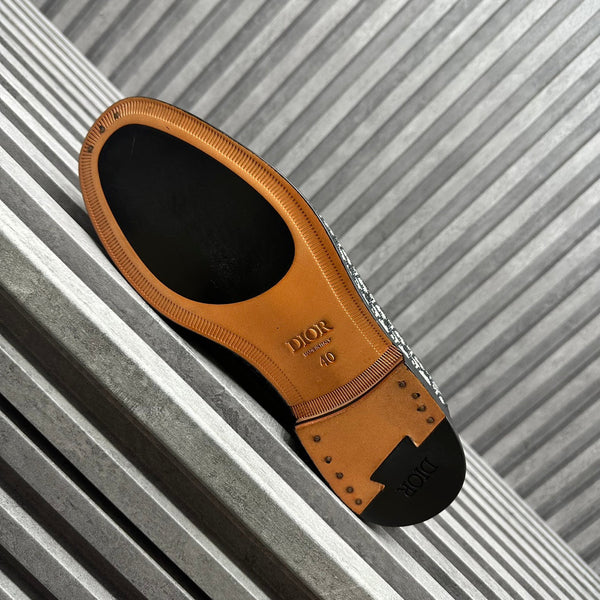 CD SYMBOL GRANVILLE LOAFER BLACK MONOGRAM JACQUARD