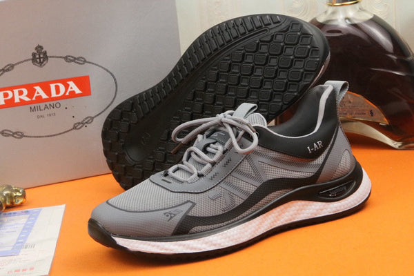 PRA SNEAKER IN GREY BREATHABLE KNIT FABRIC