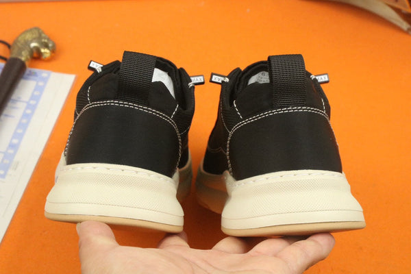 PRA SNEAKER IN BLACK MIX WHITE MESH FABRIC AND SUEDE