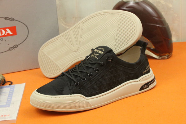 PRA SNEAKER IN BLACK CARO SUEDE CALFSKIN