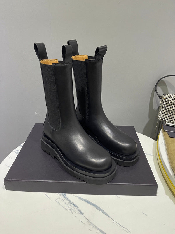 BV 25s Lug Chelsea Boot Black 55mm Cowhide 429126