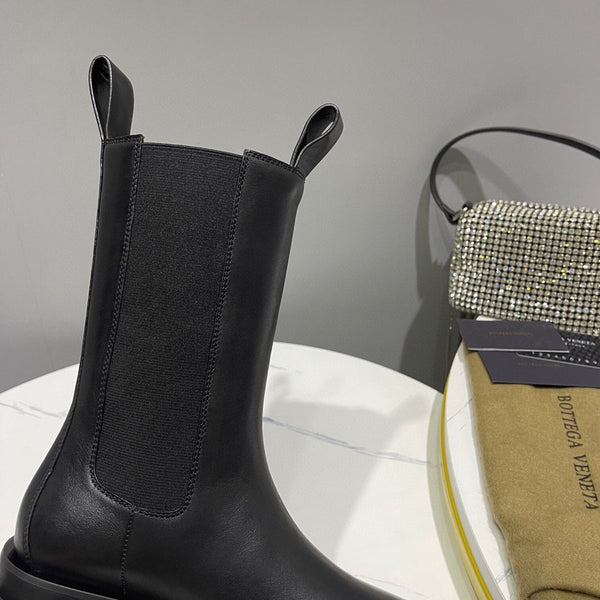 BV 25s Lug Chelsea Boot Black 55mm Cowhide 429126