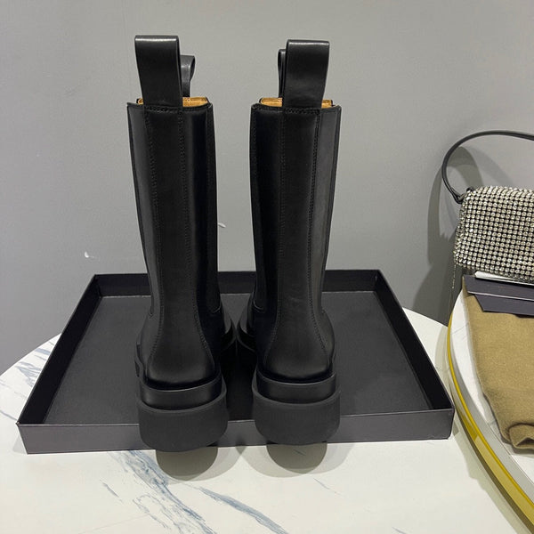 BV 25s Lug Chelsea Boot Black 55mm Cowhide 429126