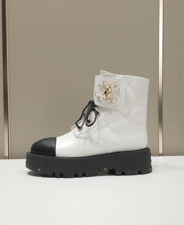 CC 26s Combat Boots Quilted Leather 194067