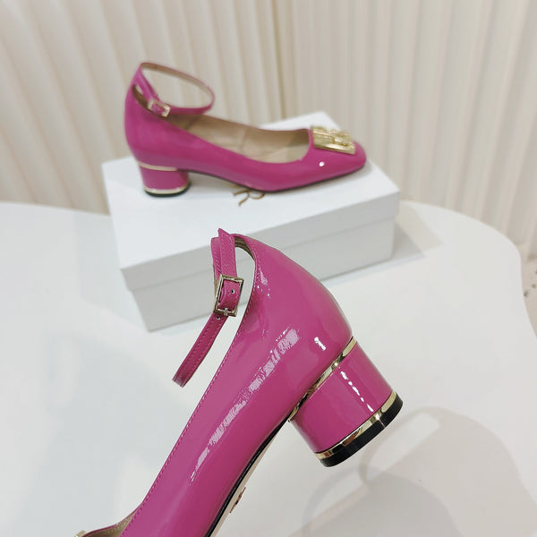 CD Miss Dior Pump 40mm In Deep Pink Cowhide 111330