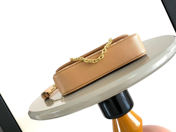 IVY 23 IN CREMA ARIZONA MONOGRAMMA STAMPATO PELLE FERRAMENTA ORO