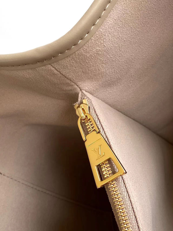 TOTE BABYLONE MM 39 IN PELLE EMPREINTE MONOGRAM TOURTERELLE