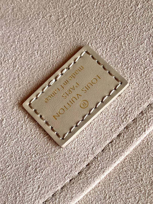 TOTE BABYLONE MM 39 IN PELLE EMPREINTE MONOGRAM TOURTERELLE