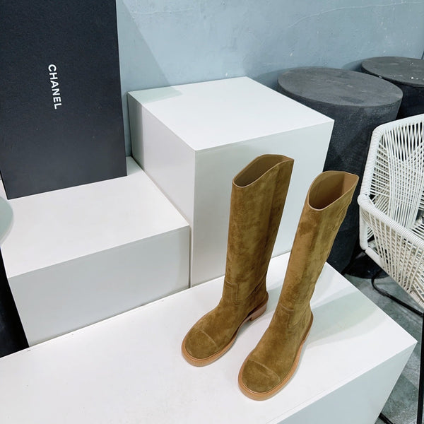 CC 24ss Long Boot Brown Suede