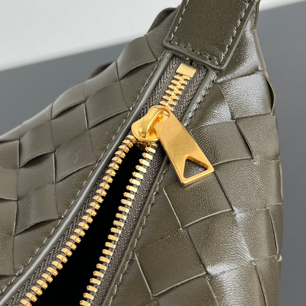 BORSA WALLACE 22 IN PELLE DI VITELLO KHAKI