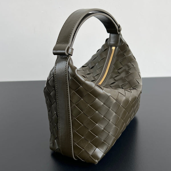 BORSA WALLACE 22 IN PELLE DI VITELLO KHAKI
