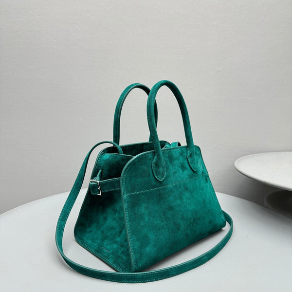 The Row Margaux 10 26cm Tote Bag In Suede