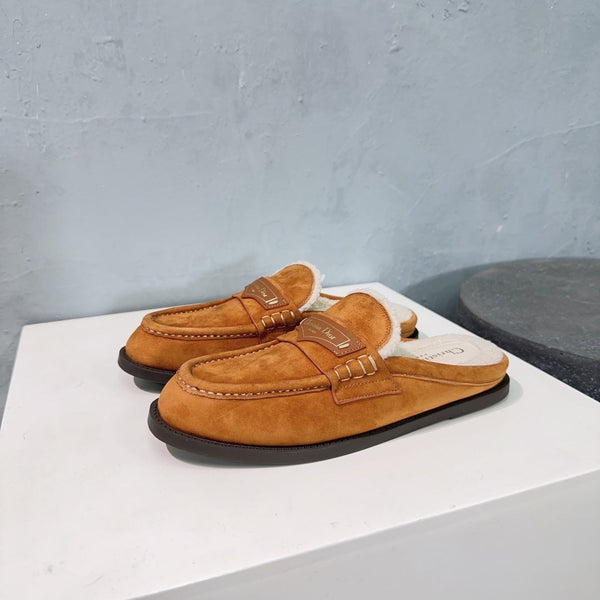 CD Boy Mule Brown Orange Suede