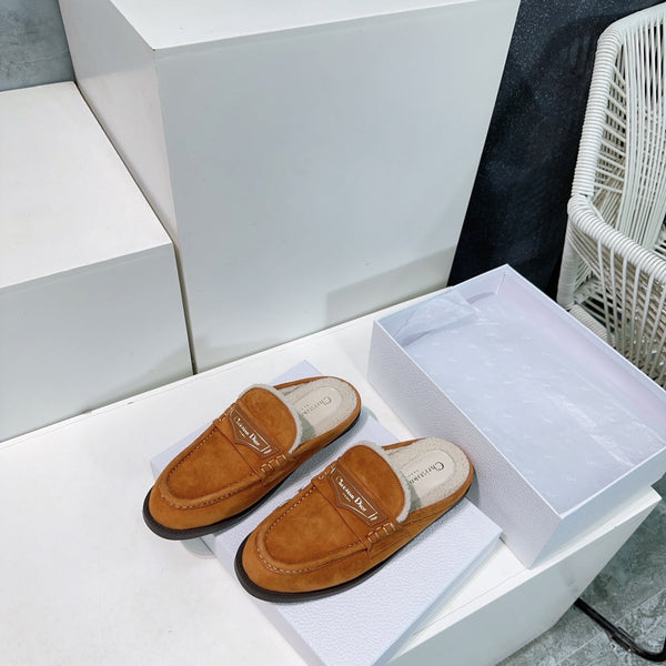 CD Boy Mule Brown Orange Suede