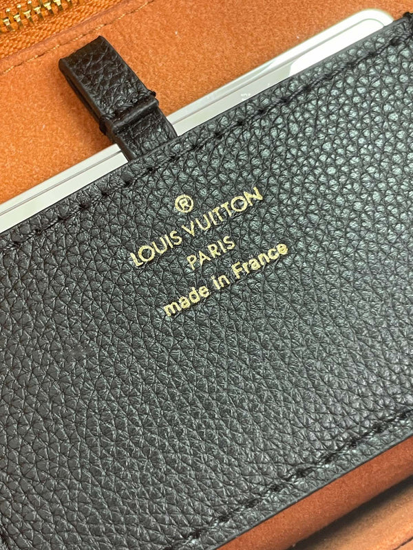 SOFT TWIST 27 IN BLACK CALFSKIN GOLD LOGO