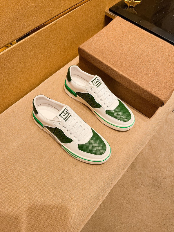 GG Men's Sneaker Green Cowhide 444492