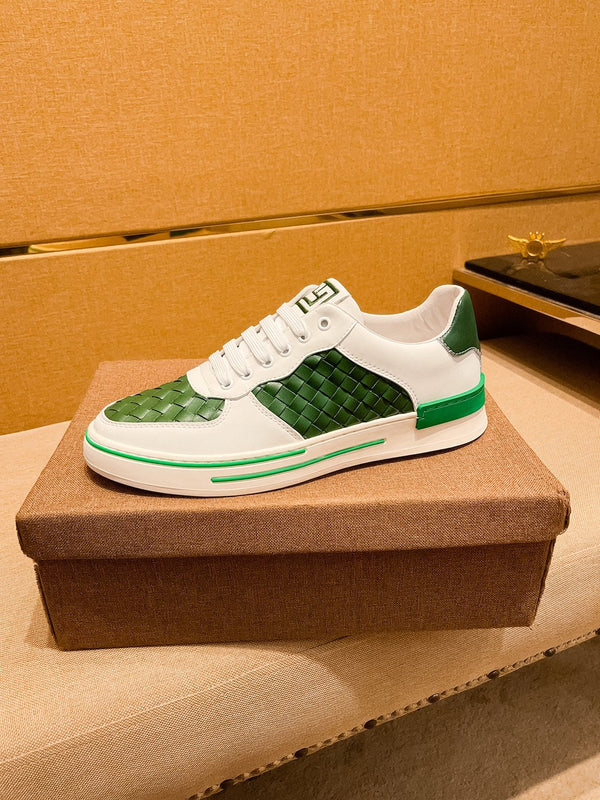 GG Men's Sneaker Green Cowhide 444492