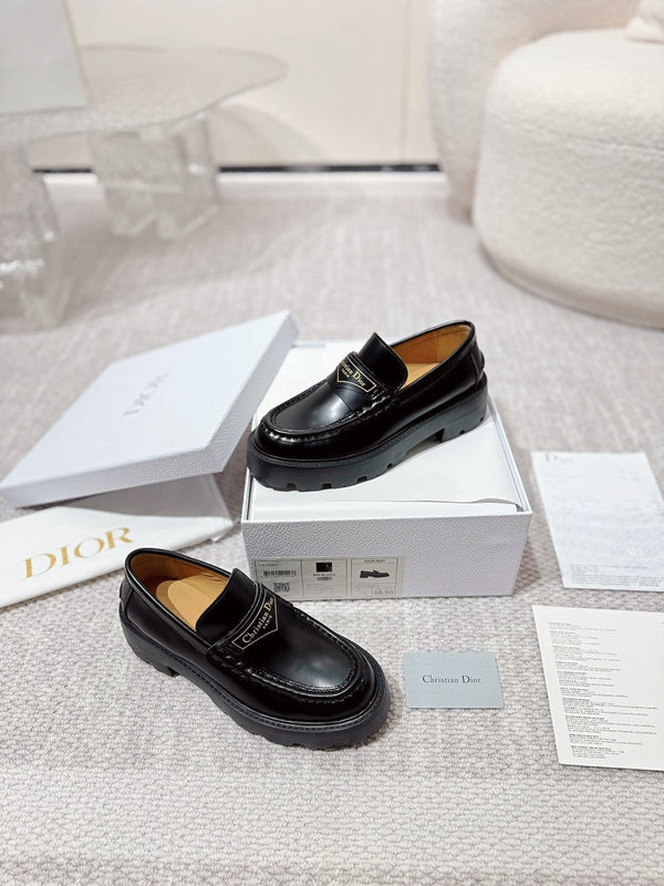 CD Boy Platform Loafer In Black Cowhide 988788