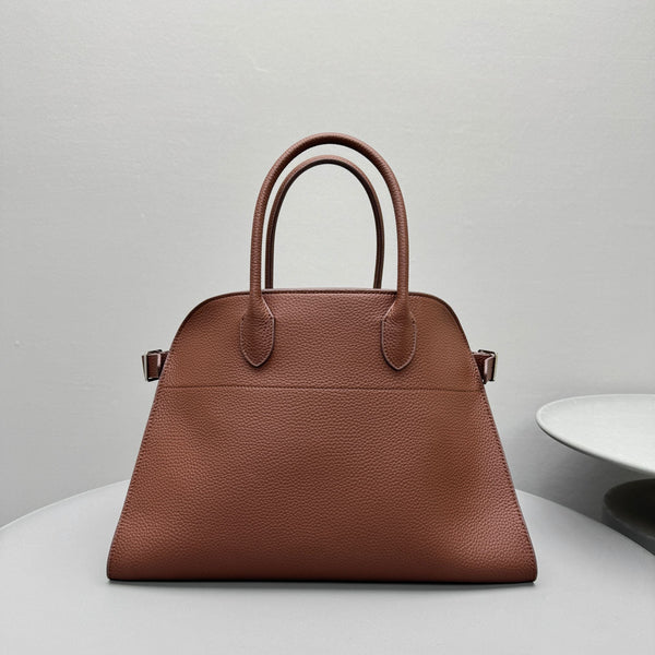 The Row Margaux 15 38cm Tote Bag In Grained Calfskin
