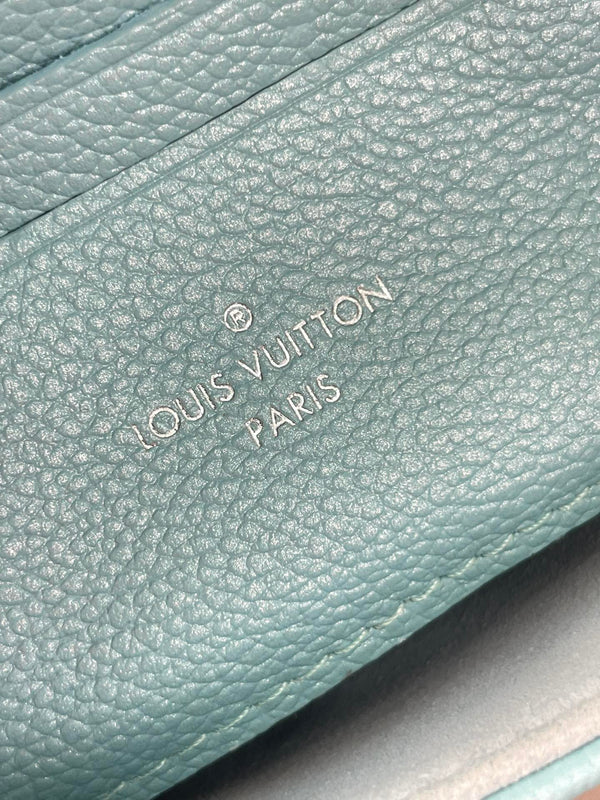 NANO MADELEINE 21 IN SKY BLUE EMBOSSED CALFSKIN SILVER HARDWARE