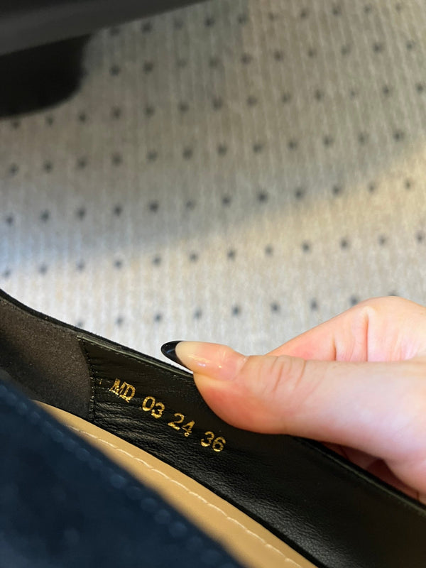 CD Tribales Pump 75mm In Black Suede 996955