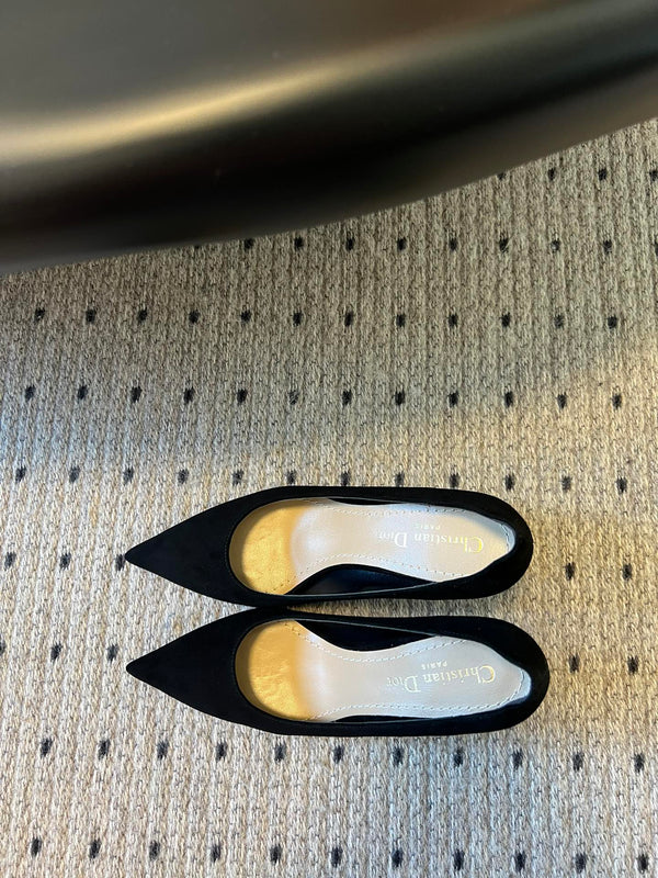 CD Tribales Pump 75mm In Black Suede 996955