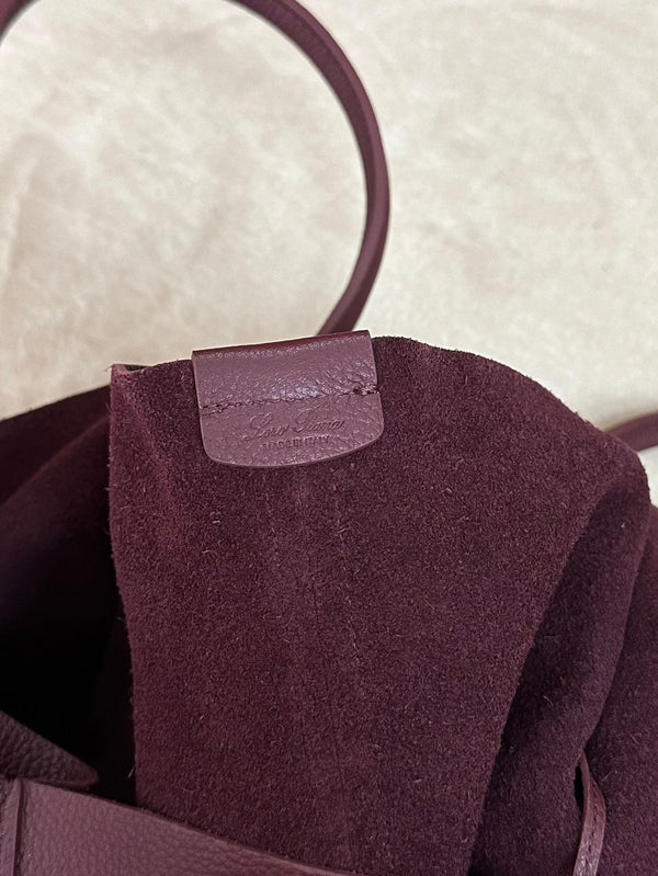 BORSA BALE HOBO EXTRA LARGE 40 IN PELLE DI VITELLO VIOLA GELSO