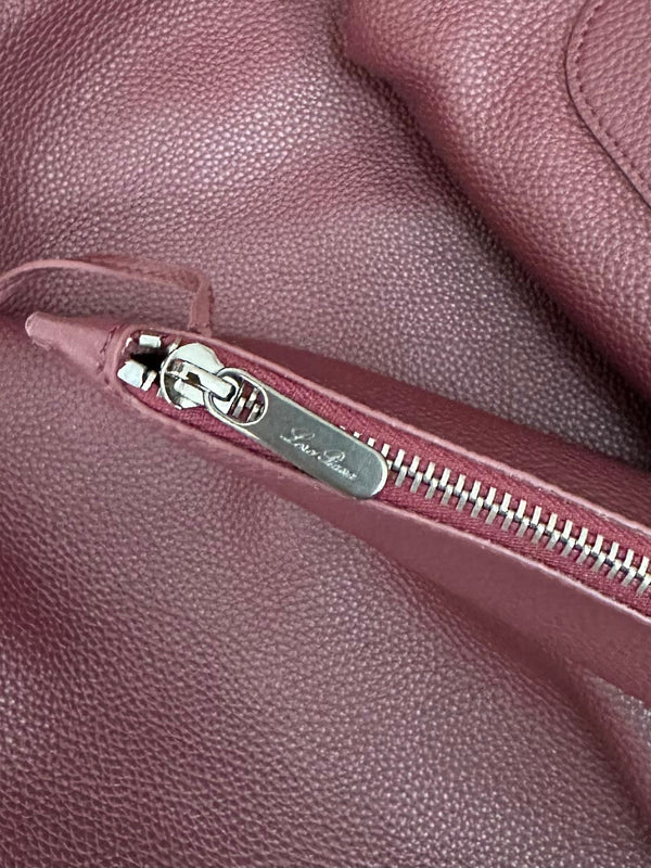 BORSA BALE HOBO EXTRA LARGE 40 IN PELLE DI VITELLO VIOLA GELSO