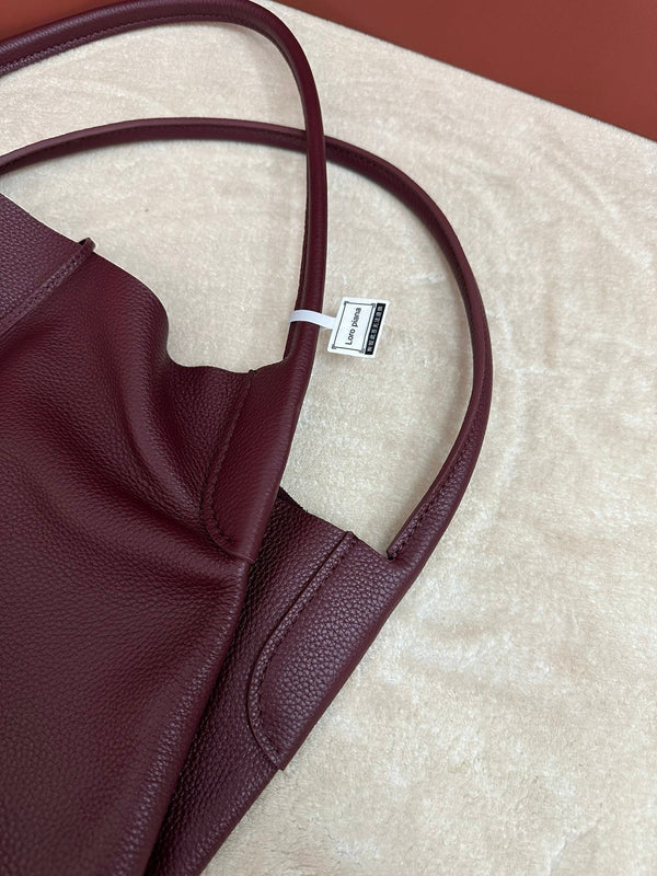 BORSA BALE HOBO EXTRA LARGE 40 IN PELLE DI VITELLO VIOLA GELSO