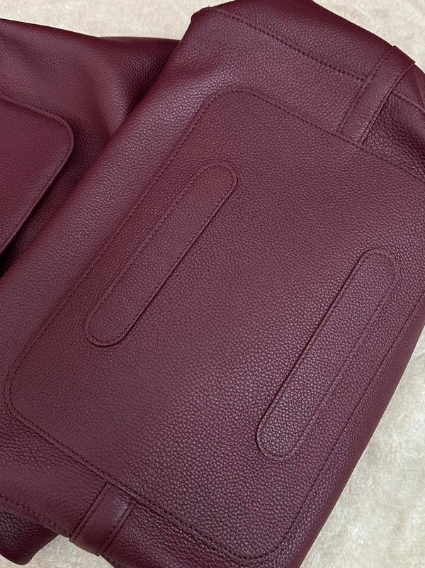 BORSA BALE HOBO EXTRA LARGE 40 IN PELLE DI VITELLO VIOLA GELSO