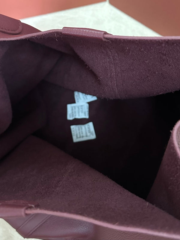 BORSA BALE HOBO EXTRA LARGE 40 IN PELLE DI VITELLO VIOLA GELSO