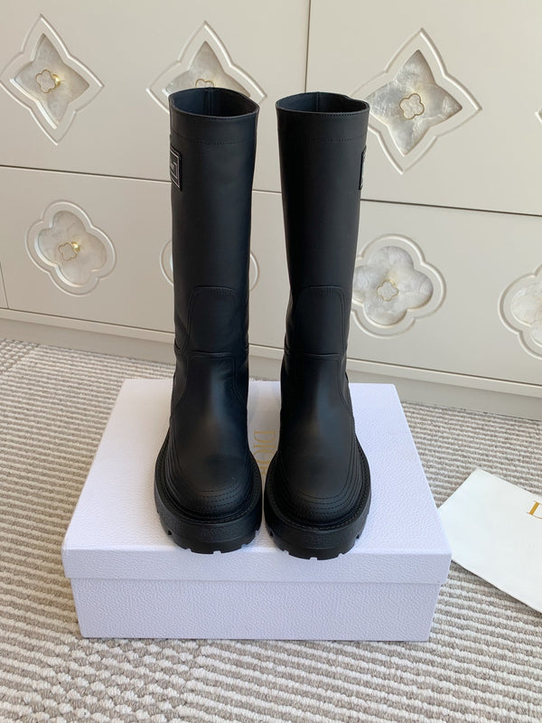 CD D-Scots Boot Black Calfskin 105126