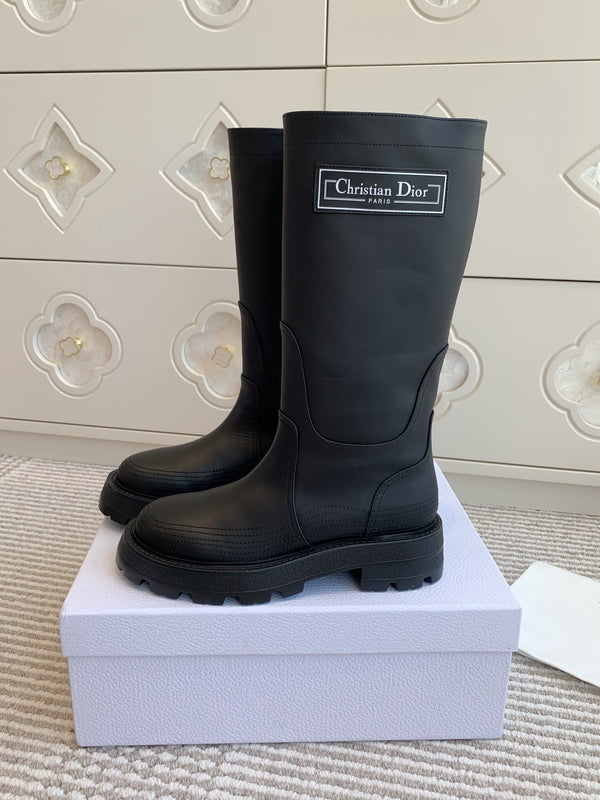 CD D-Scots Boot Black Calfskin 105126