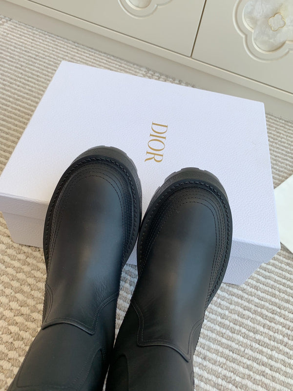 CD D-Scots Boot Black Calfskin 105126