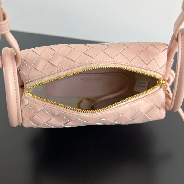 BV Loop Top Handle 19cm Pastel Pink Lambskin