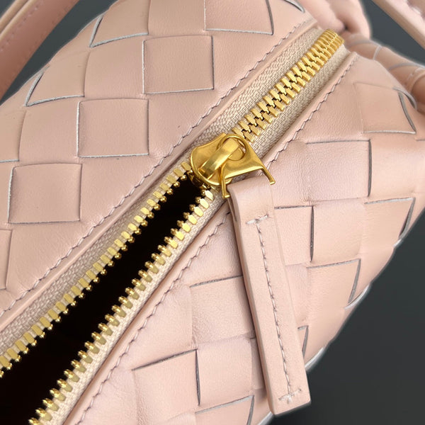 BV Loop Top Handle 19cm Pastel Pink Lambskin