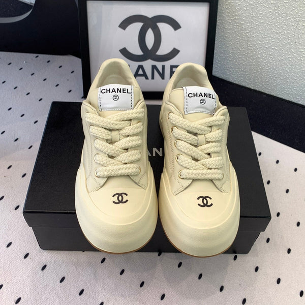 CC Sneaker 50mm In Ivory White Cowhide 147066