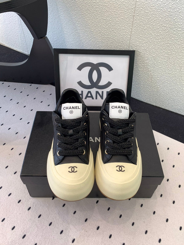 CC Sneaker 50mm In Black Cowhide 147067