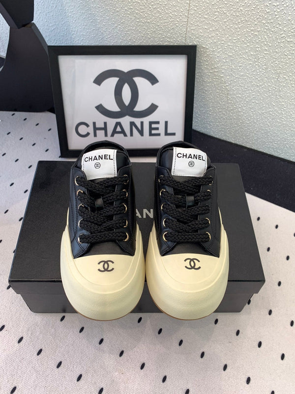 CC Mule Sneaker 50mm In Black Cowhide 147070